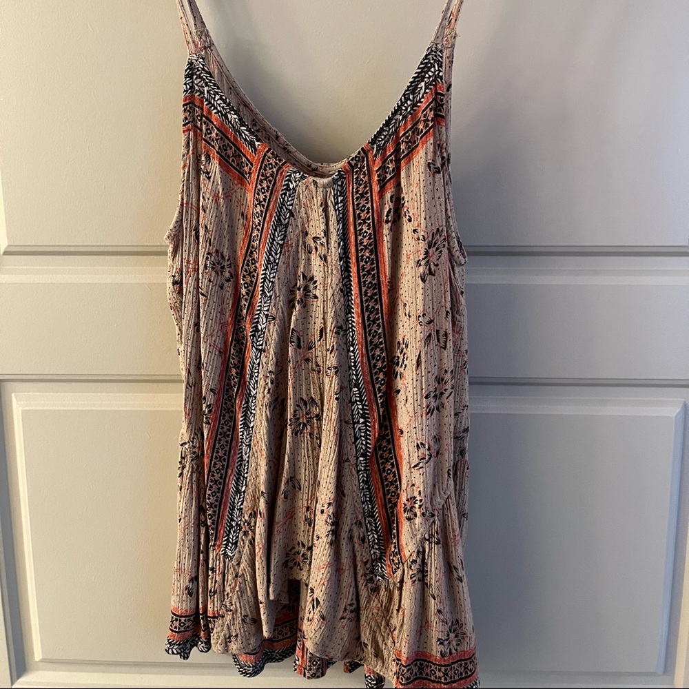 Aztec design, tank top, small, slightly worn
